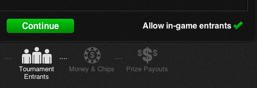 Allow entrants to join in game