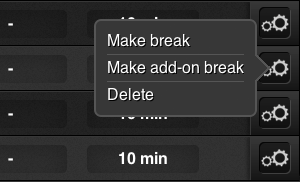 Manage your breaks and rounds, customize ante, blinds, chips, players and prizes.
